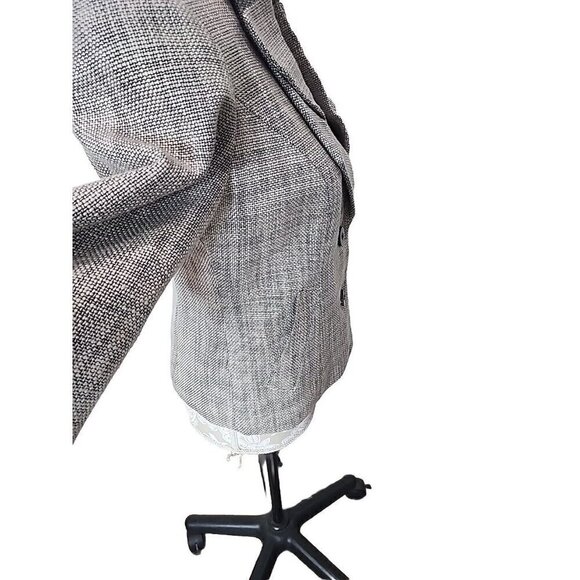 The Limited Houndstooth Blazer Gray 3/4 Sleeve NWT Women's Small - Picture 4 of 10
